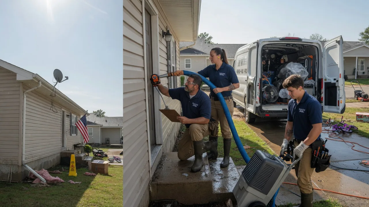 Ceiling Water Damage Restoration in Waggoner, IL near me